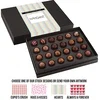 Valentine's 24-Piece Decadent Truffle Box in Black