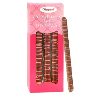Valentine's Chocolate Pretzel Rods Gift Box