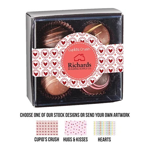 Valentine's Day Truffle Box - 4 Piece Set — view 2