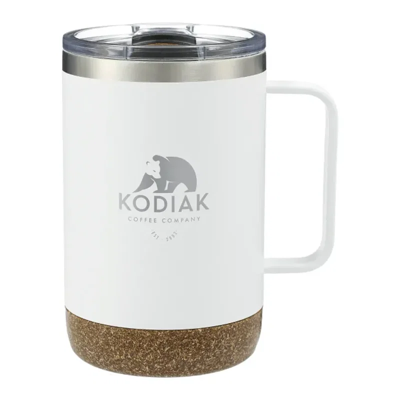 Custom Insulated Camp Mug with Cork Base - 14oz — view 11