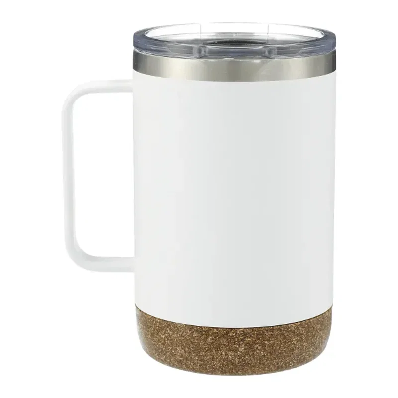 Custom Insulated Camp Mug with Cork Base - 14oz — view 14