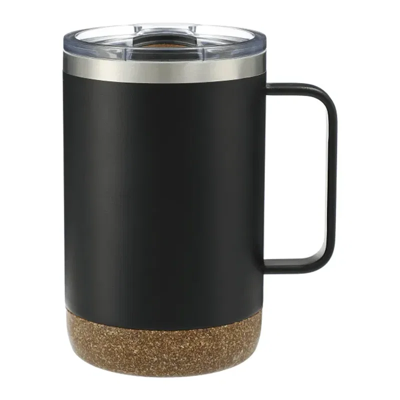 Custom Insulated Camp Mug with Cork Base - 14oz — view 5