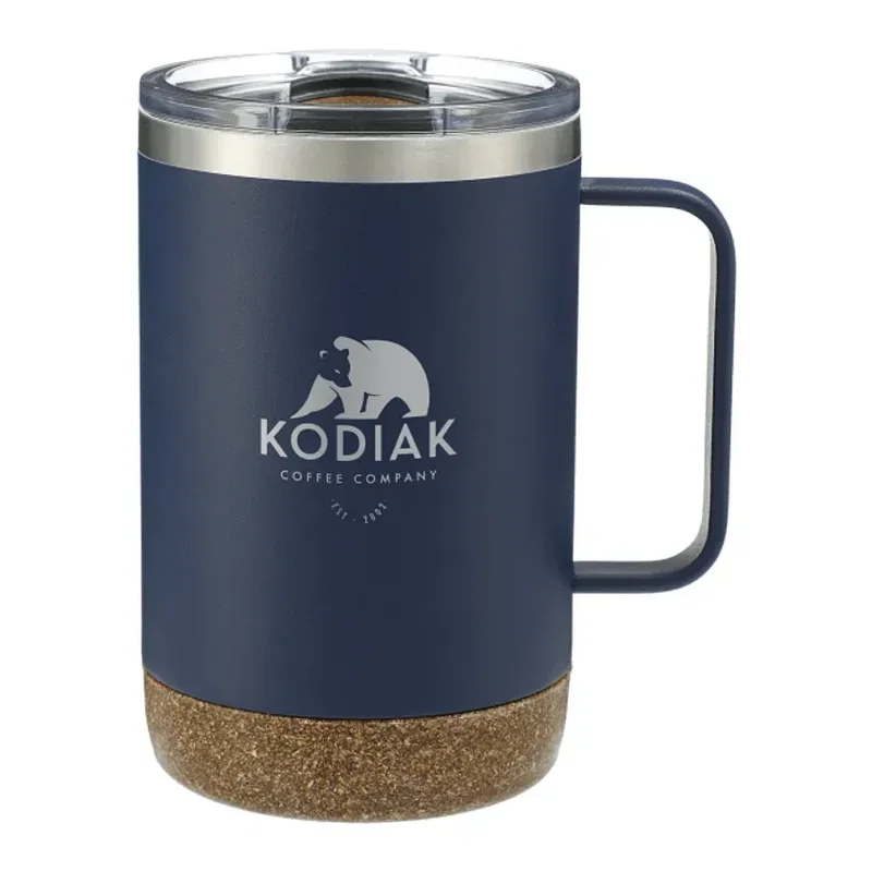 Custom Insulated Camp Mug with Cork Base - 14oz — view 6