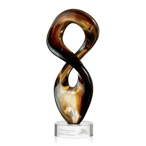 Brown Free-Form Glass Sculpture Award