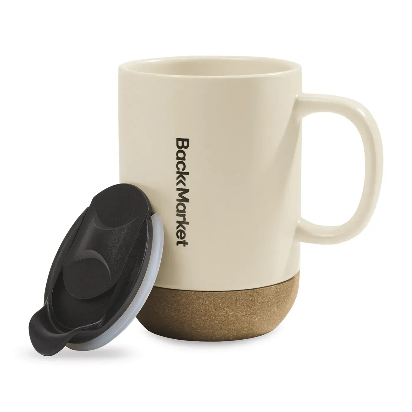 Valo Ceramic Lidded Mug - 14 Oz. — view 4