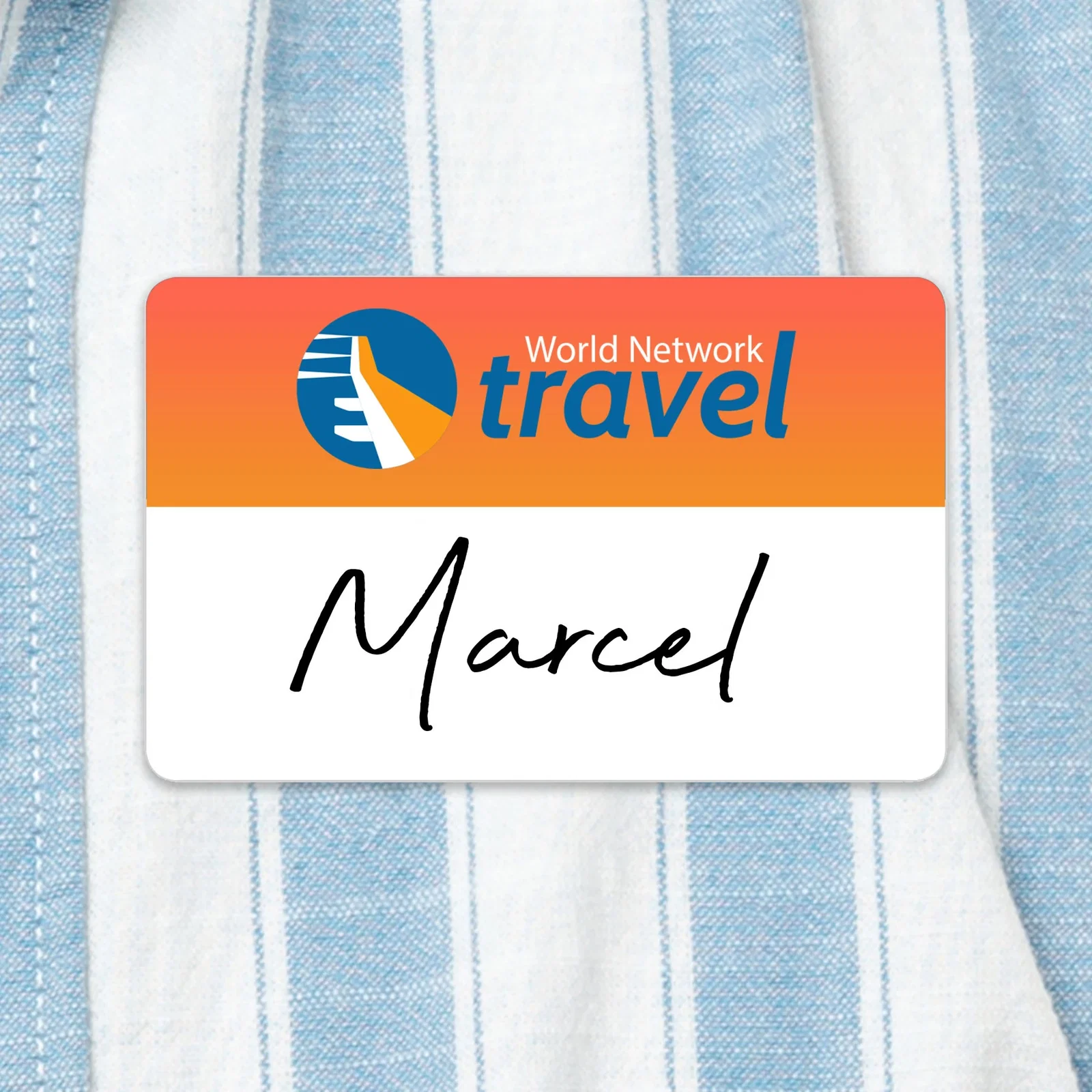 Value Reusable Name Badge: 3-3/8" X 2-1/8" — view 2