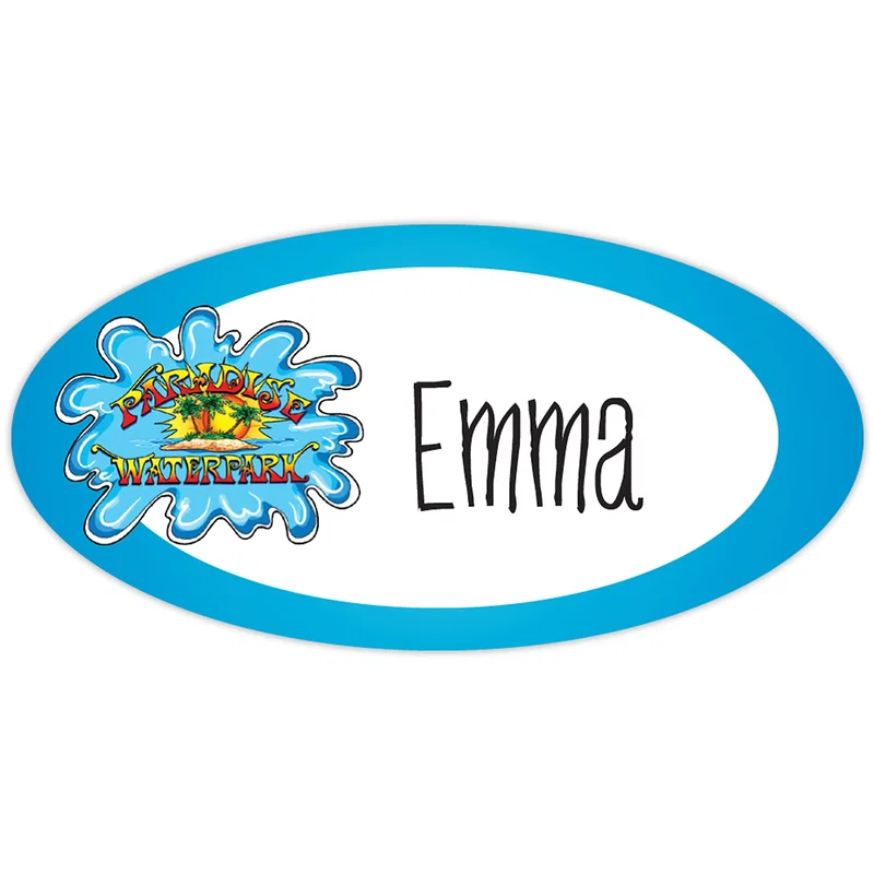 Value Reusable Name Badge: 3" X 1-1/2"