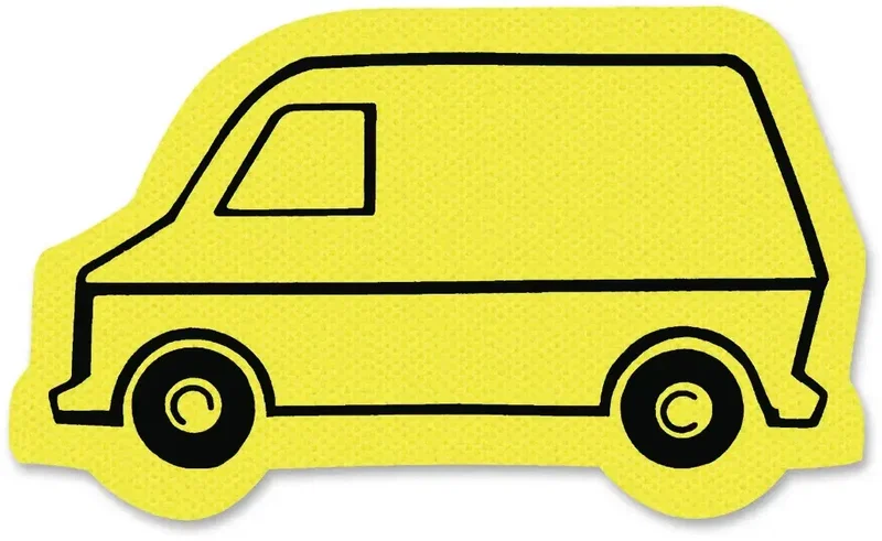 Van Jar Opener. Van-shaped natural rubber jar opener for auto dealer giveaways, view 10