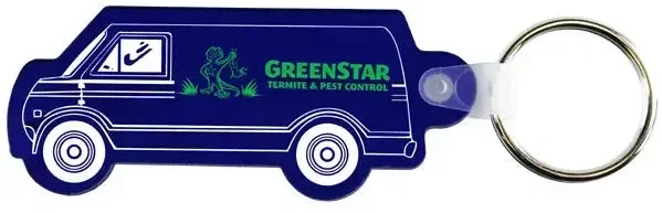 Custom Van Shaped Key Fob  — view 2