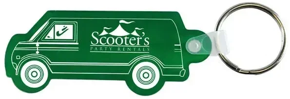 Custom Van Shaped Key Fob  — view 7