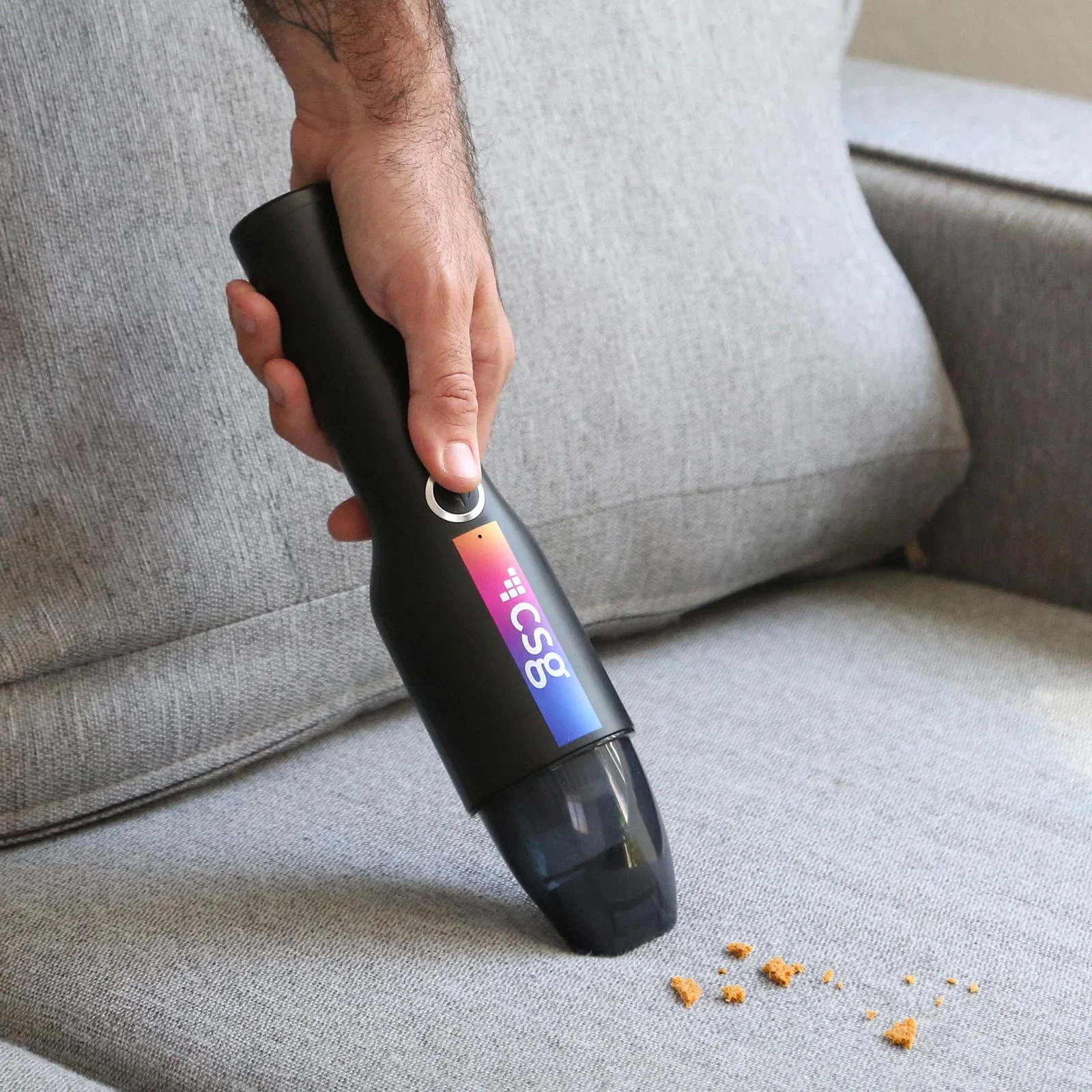 Vavavroom Handheld Vacuum Cleaner in use