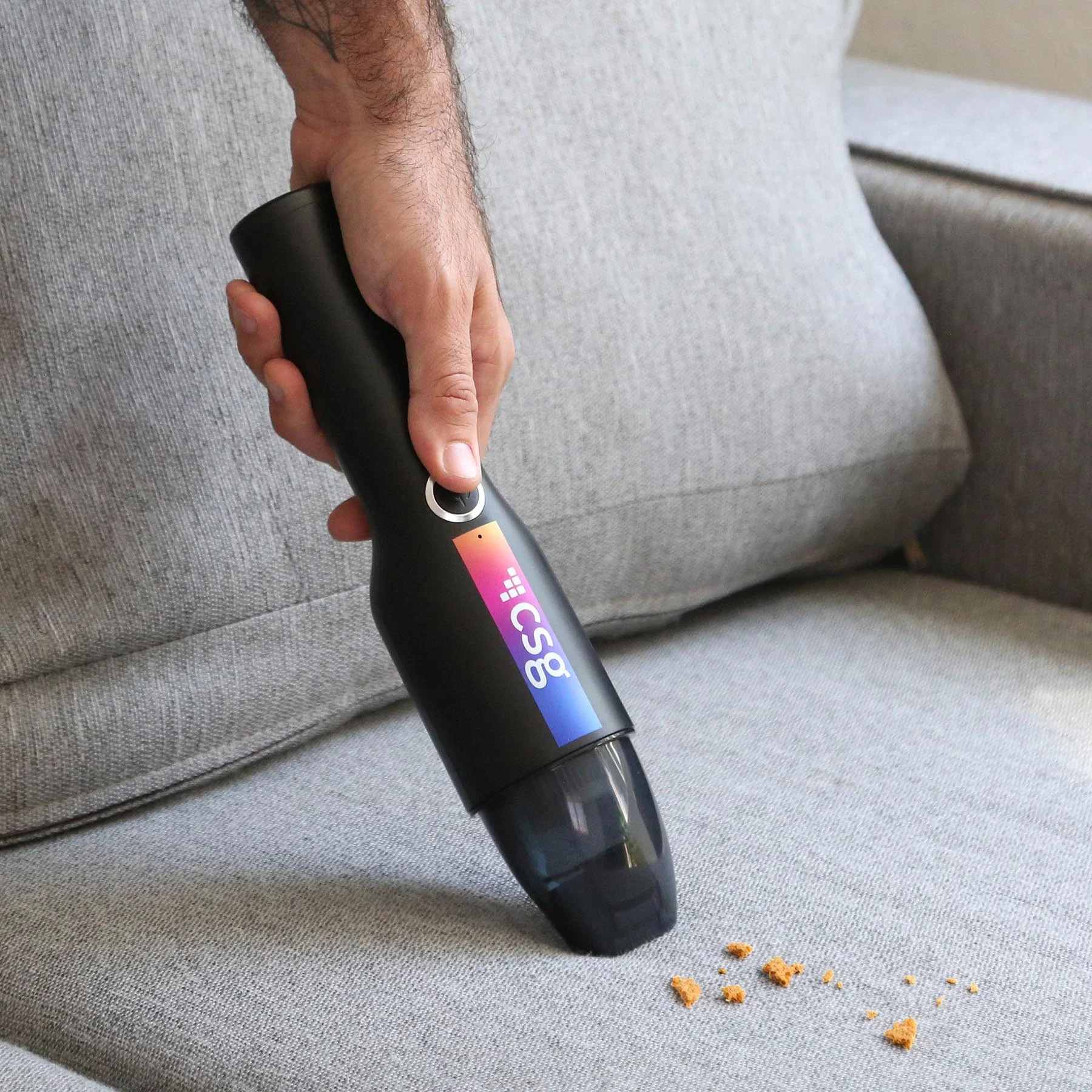 Vavavroom Handheld Vacuum Cleaner in use