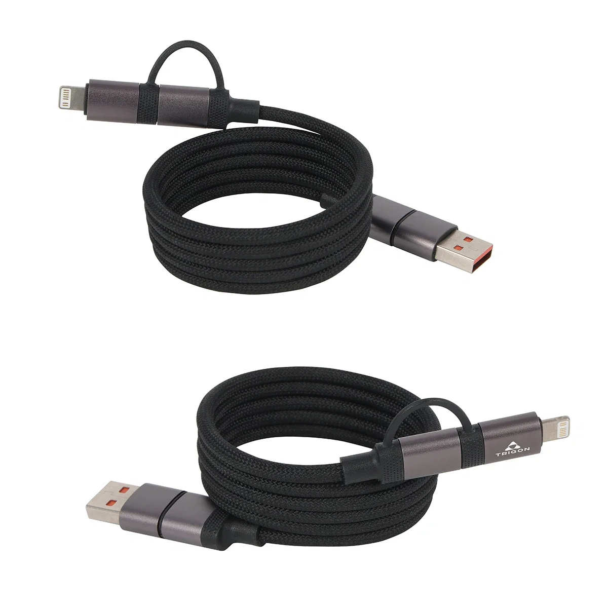 Vector 60W PD Charging Cable's MagSnap connector shown attached to a smartphone