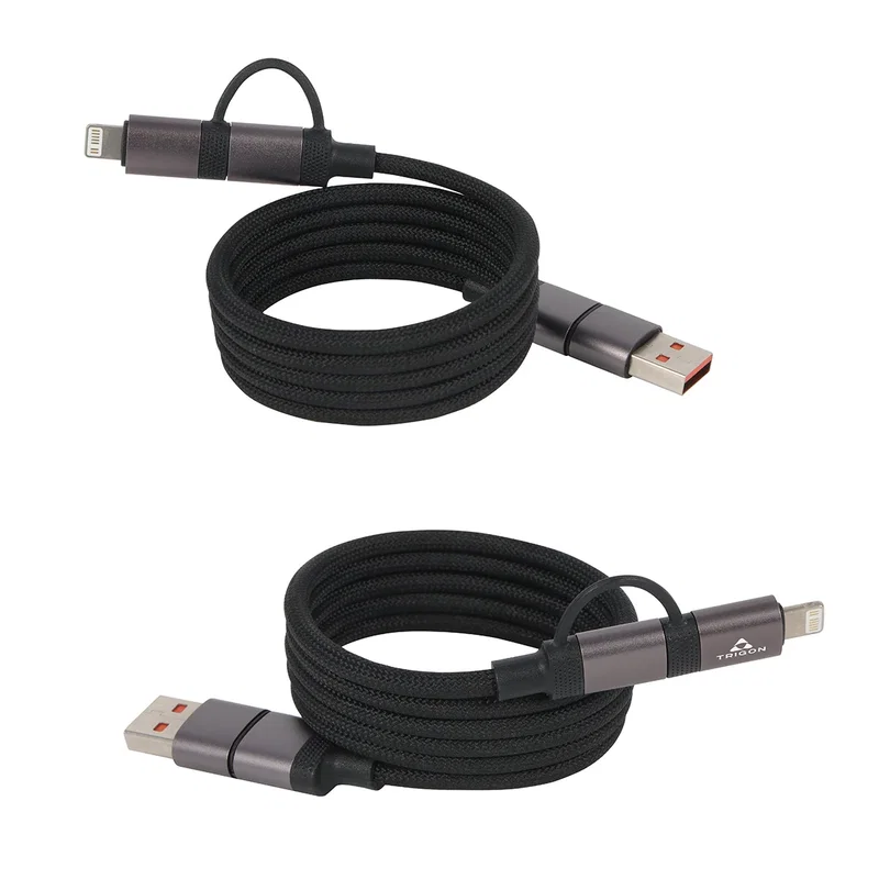 Vector 60W PD Charging Cable's MagSnap connector shown attached to a smartphone
