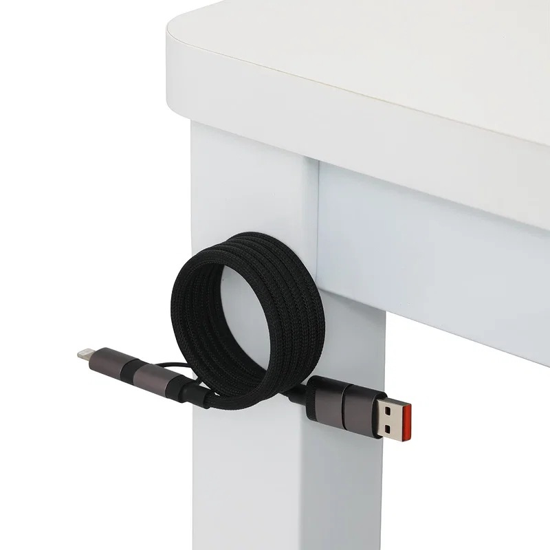 Vector Charging Cable in use, powering a laptop via the 60W PD connector