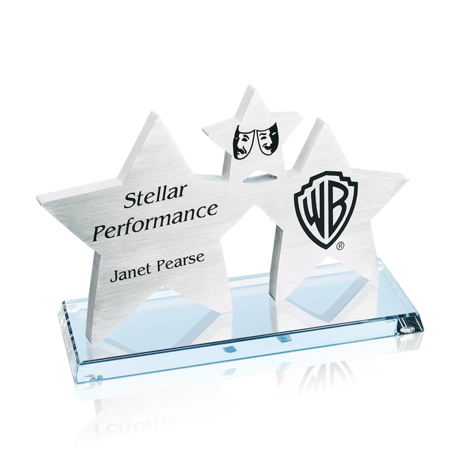 Vega Aluminum Tri-Star Customizable Award — view 2