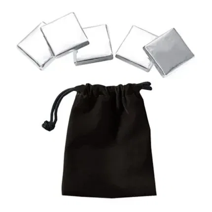 Velour Pouches with Chocolate Coins — view 4