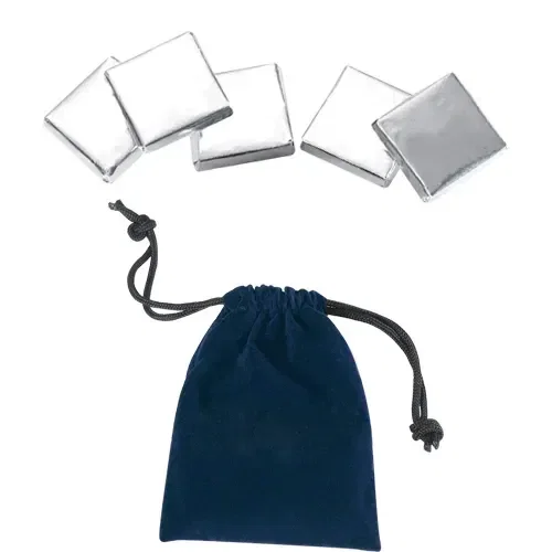 Velour Pouches with Chocolate Coins — view 5