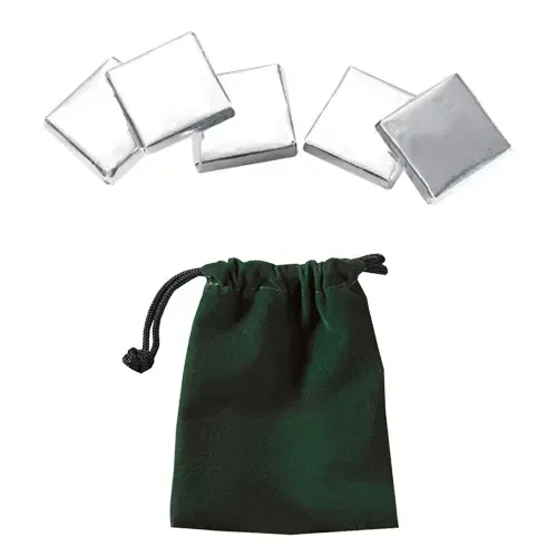 Velour Pouches with Chocolate Coins — view 6