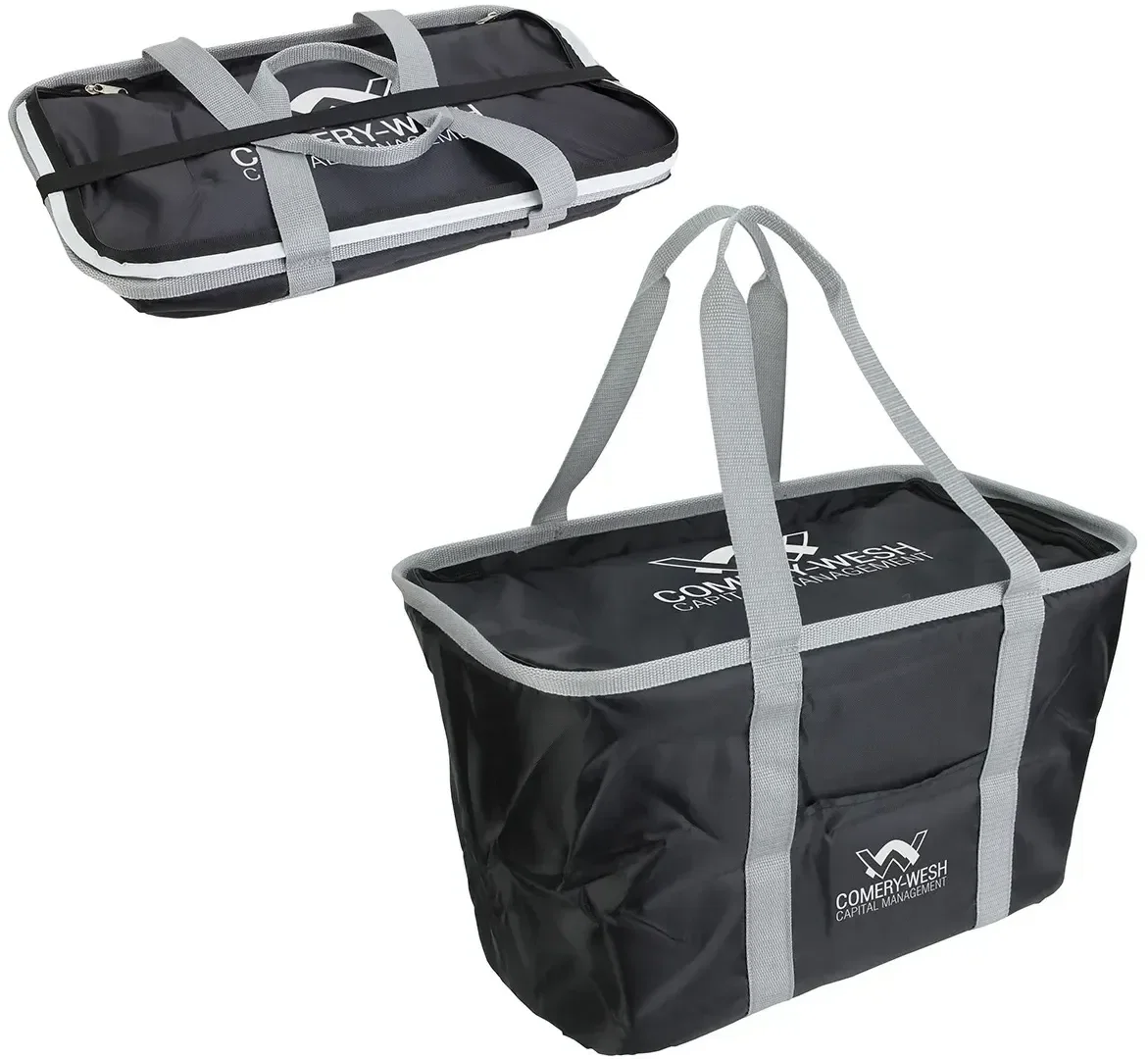 Venture 36-can Collapsible custom cooler bag, branded cooler that collapses flat for storage