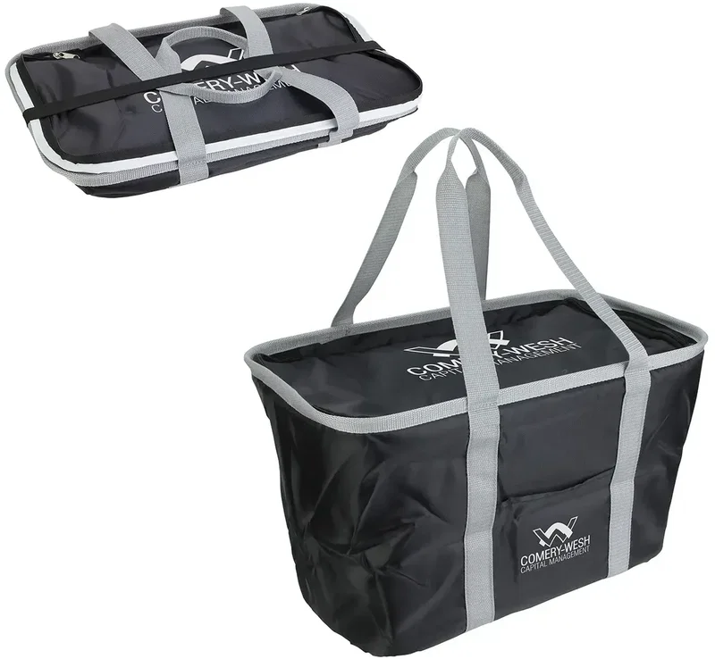 Venture 36-can Collapsible custom cooler bag, branded cooler that collapses flat for storage