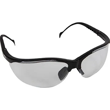 Venture II safety glasses side profile showing rubber nose padding and temple arms