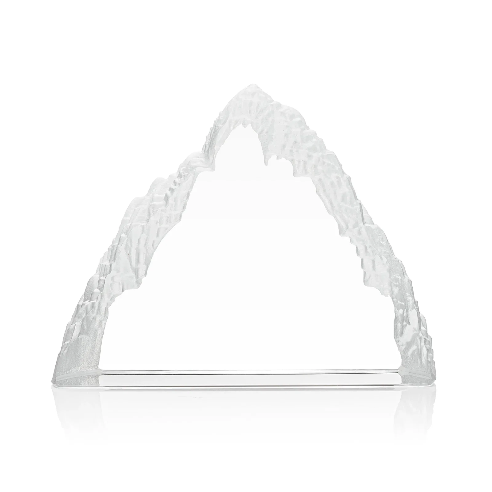 Personalized Optical Crystal Mountain Peak Award, Frosted in One Solid Block, awards for service anniversary gifts