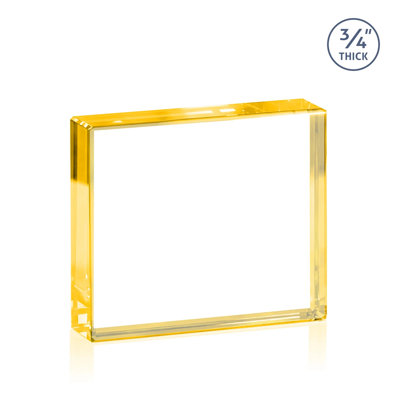 Custom Freestanding Rectangle Crystal Paperweight, 3"-6" Starfire or Jade Glass, client appreciation gift, with your logo for team milestone celebrations