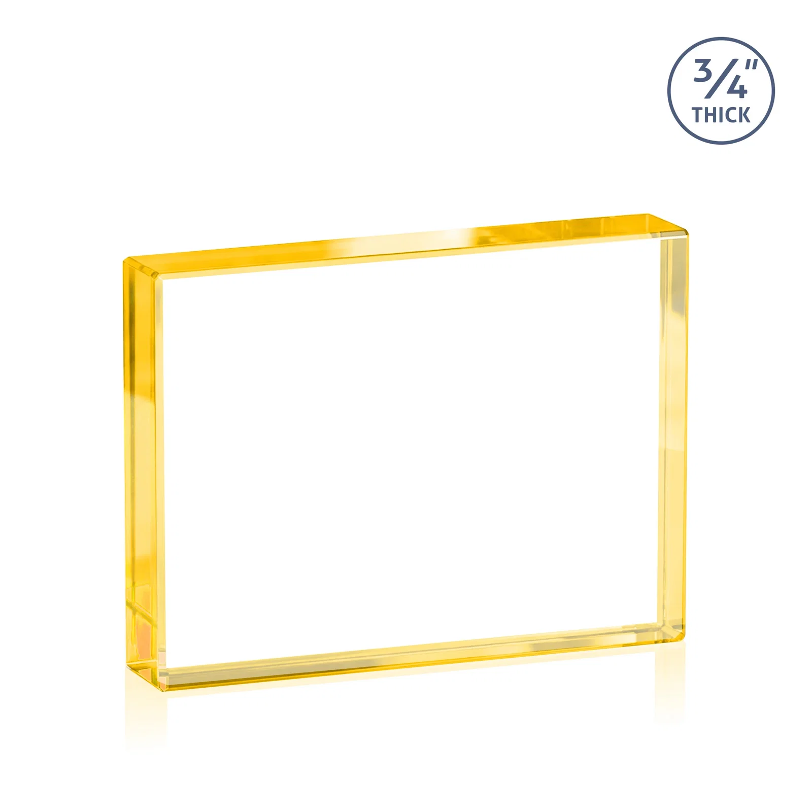 Custom Freestanding Rectangle Crystal Paperweight, 3"-6" Starfire or Jade Glass, client appreciation gift, with your logo for donor appreciation