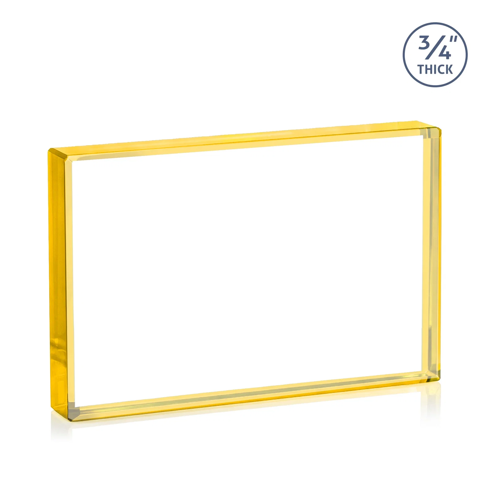 Custom Freestanding Rectangle Crystal Paperweight, 3"-6" Starfire or Jade Glass, client appreciation gift, with your logo for safety achievement programs