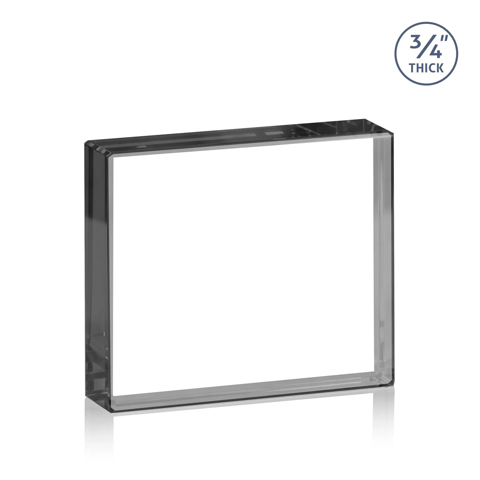 Personalized Freestanding Rectangle Crystal Paperweight, 3"-6" Starfire or Jade Glass, client appreciation gift, with your logo for corporate award ceremonies