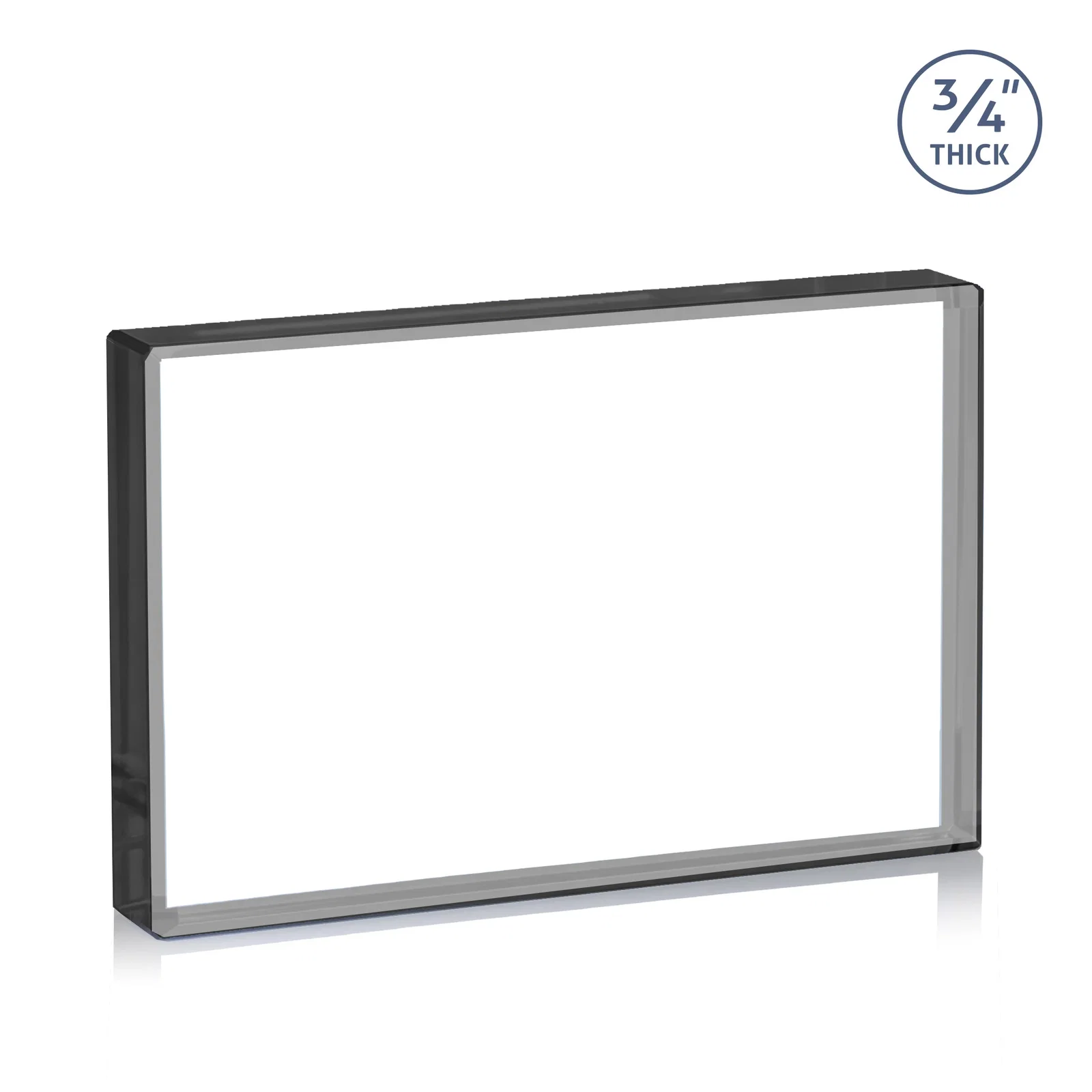 Personalized Freestanding Rectangle Crystal Paperweight, 3"-6" Starfire or Jade Glass, client appreciation gift, with your logo for retirement presentations