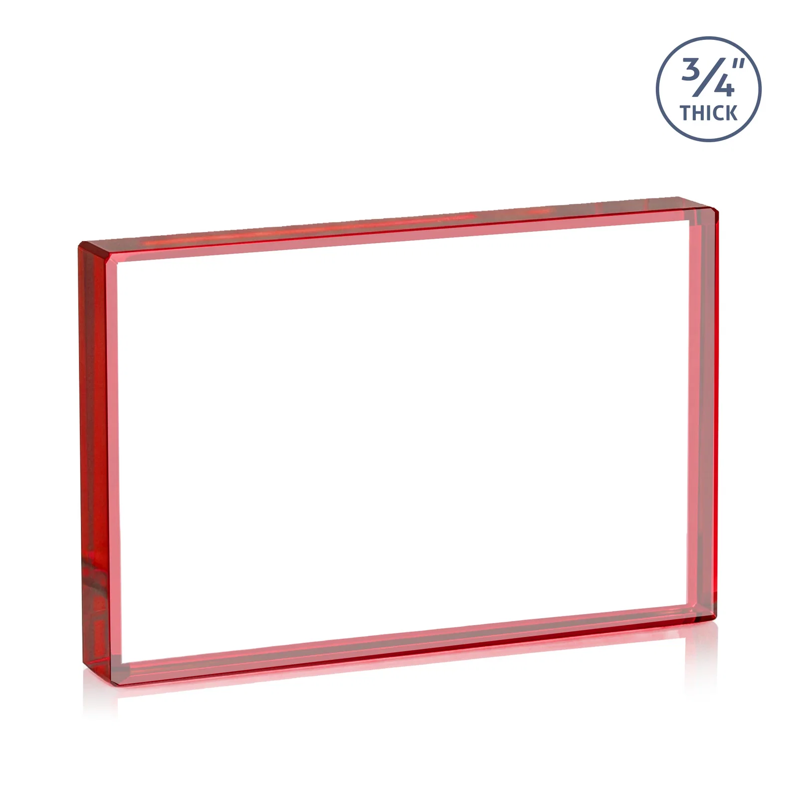 Promotional Freestanding Rectangle Crystal Paperweight, 3"-6" Starfire or Jade Glass, client appreciation gift, with your logo for employee recognition