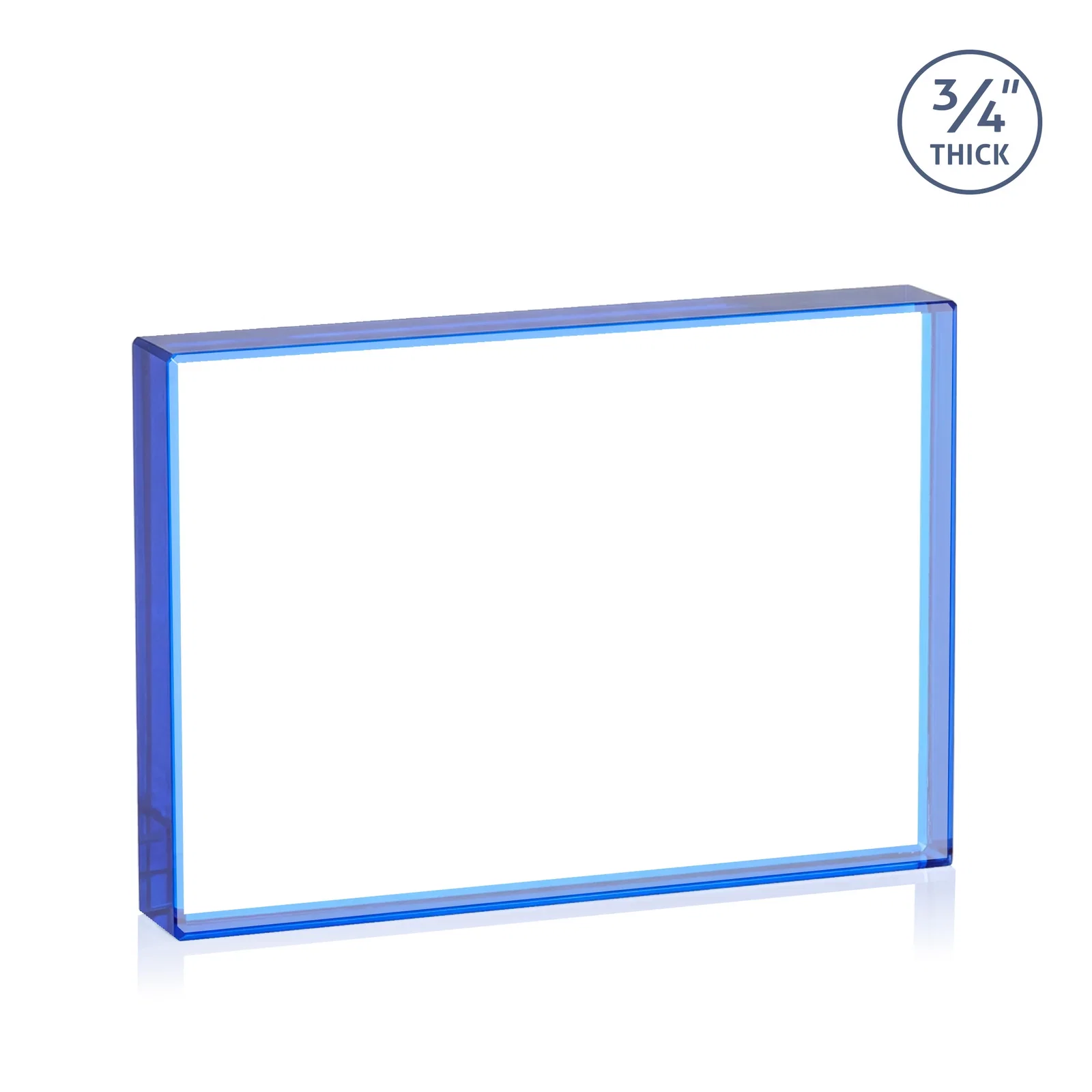 Promotional Freestanding Rectangle Crystal Paperweight, 3"-6" Starfire or Jade Glass, client appreciation gift, with your logo for sales achievement awards