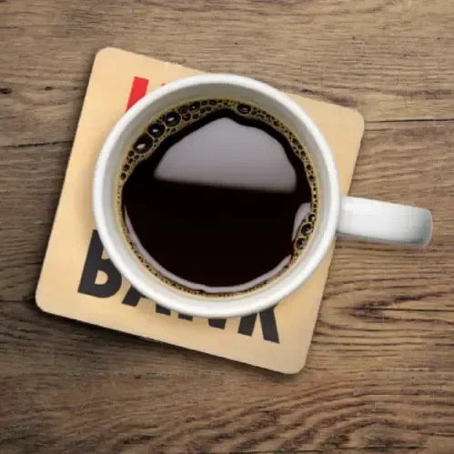 Versatile Baltic Birch Square Coaster — view 2