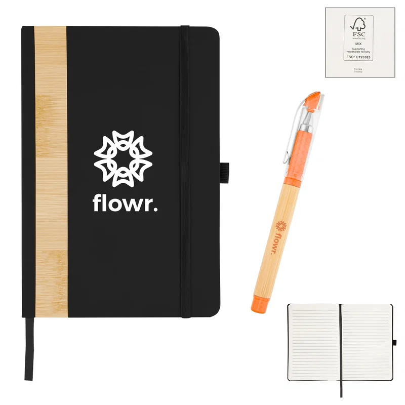Verse Bamboo Journal With Pen — view 7