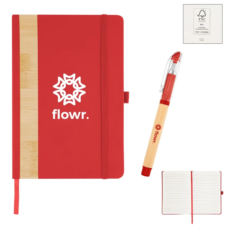 Verse Bamboo Journal With Pen — view 8