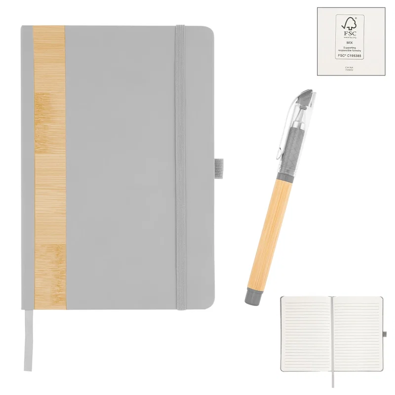 Verse Bamboo Journal With Pen — view 9