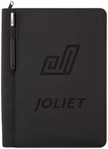 Vienna Heathered Zippered Padfolio with FSC® Mix Paper
