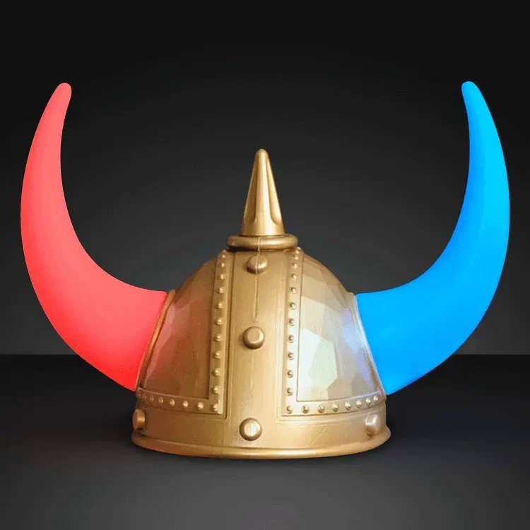 Viking Helmet with Light Up Horns — view 3