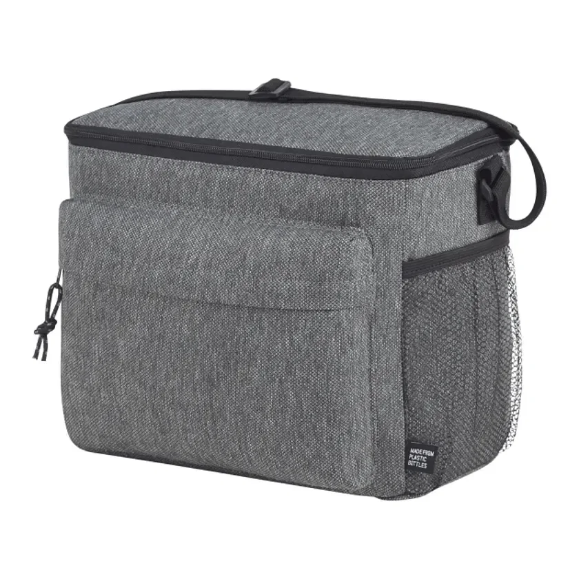 Custom Recycled Cooler Bag - Fits 12 Cans — view 2