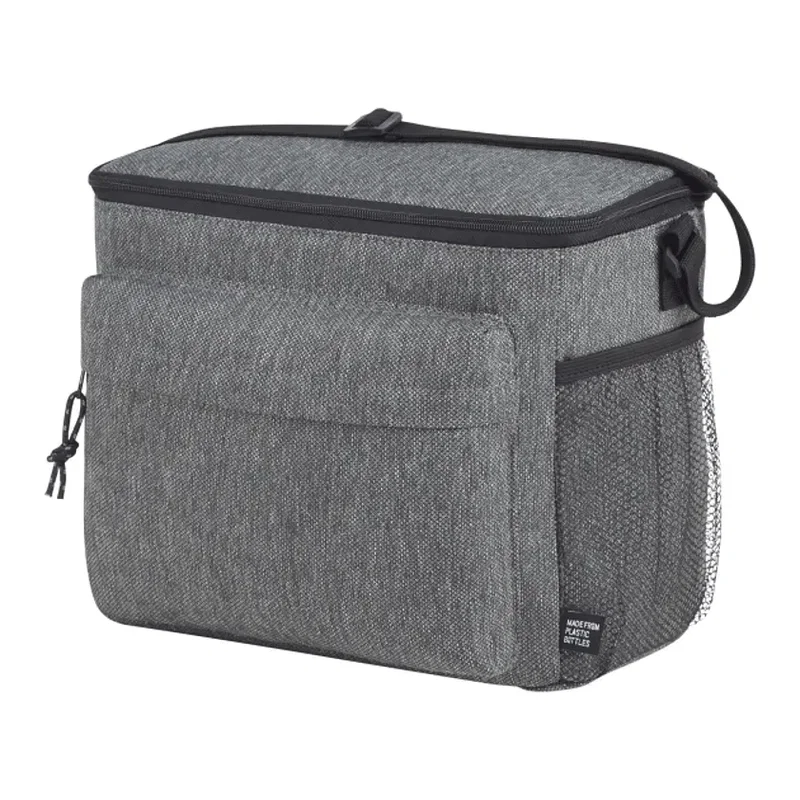 Custom Recycled Cooler Bag - Fits 12 Cans — view 2