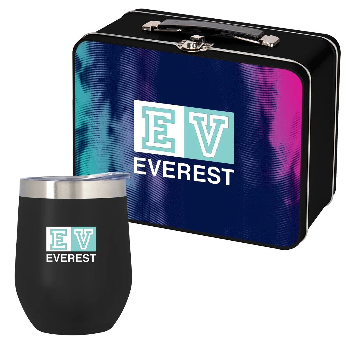 Insulated cup viewed from the front on a neutral background