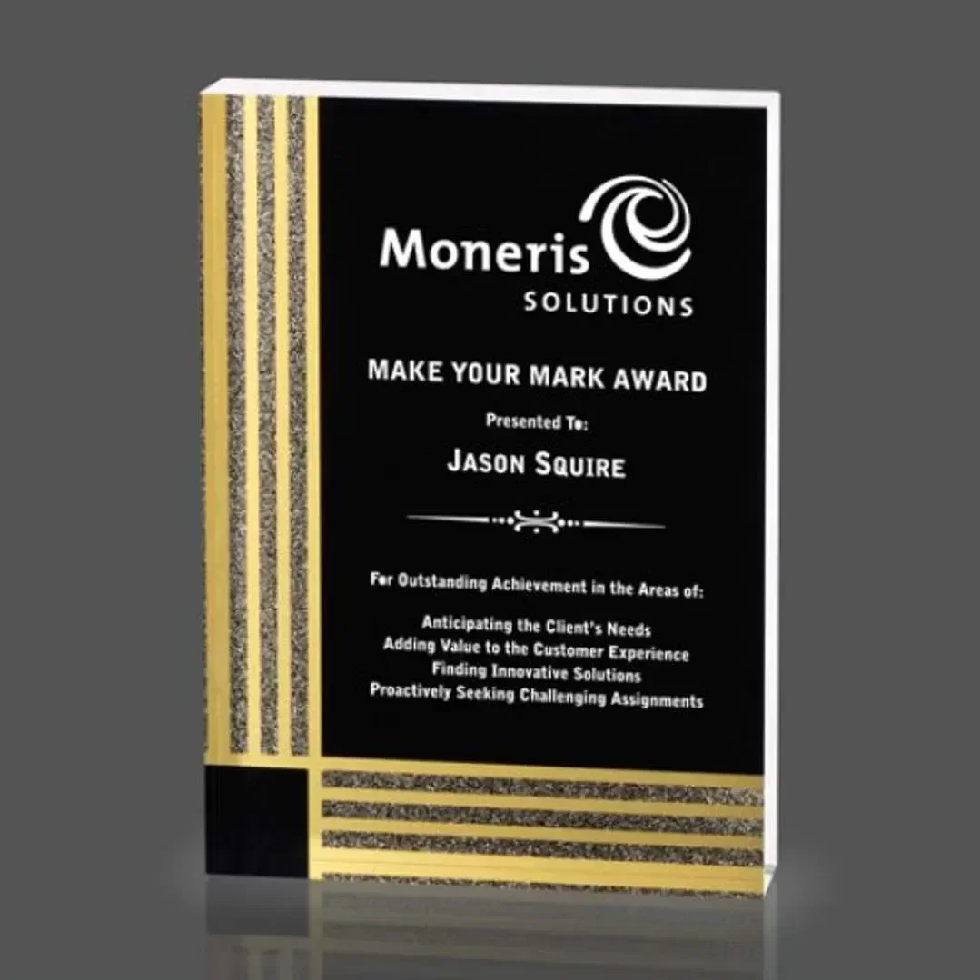 Gold-Accented Vincenza Promotional Award — view 2
