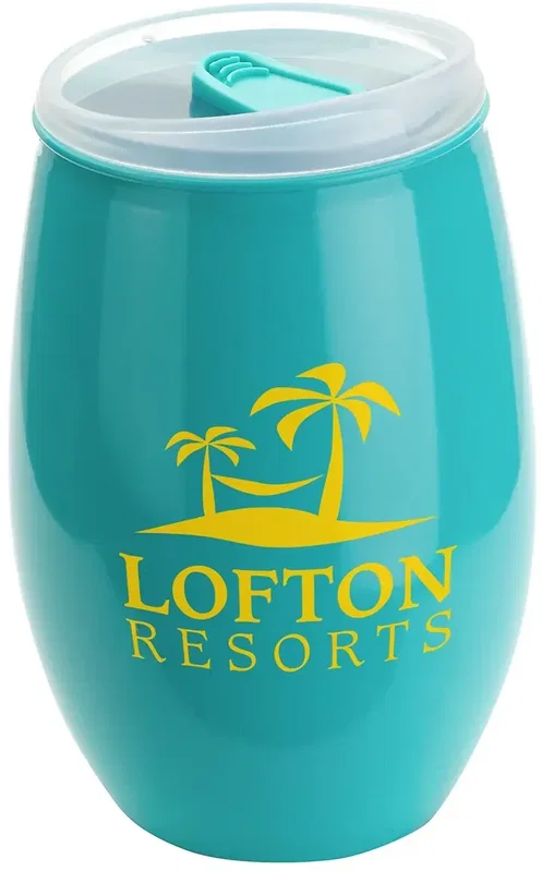 Personalized Tritan® Wine Glass with Lid (16 oz) — view 6