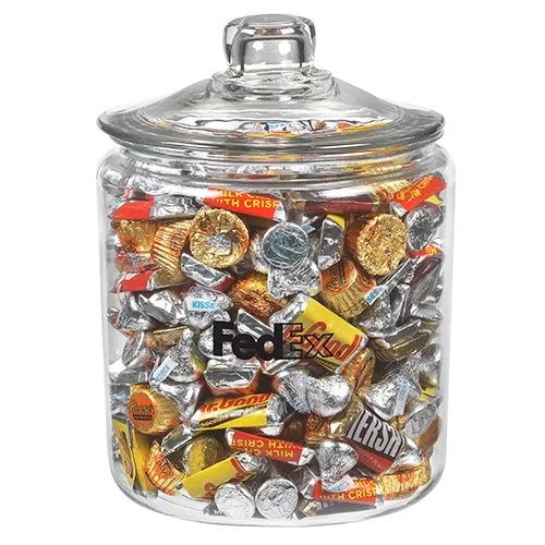 Vintage Gallon Glass Jar with Metal Clasp — view 3