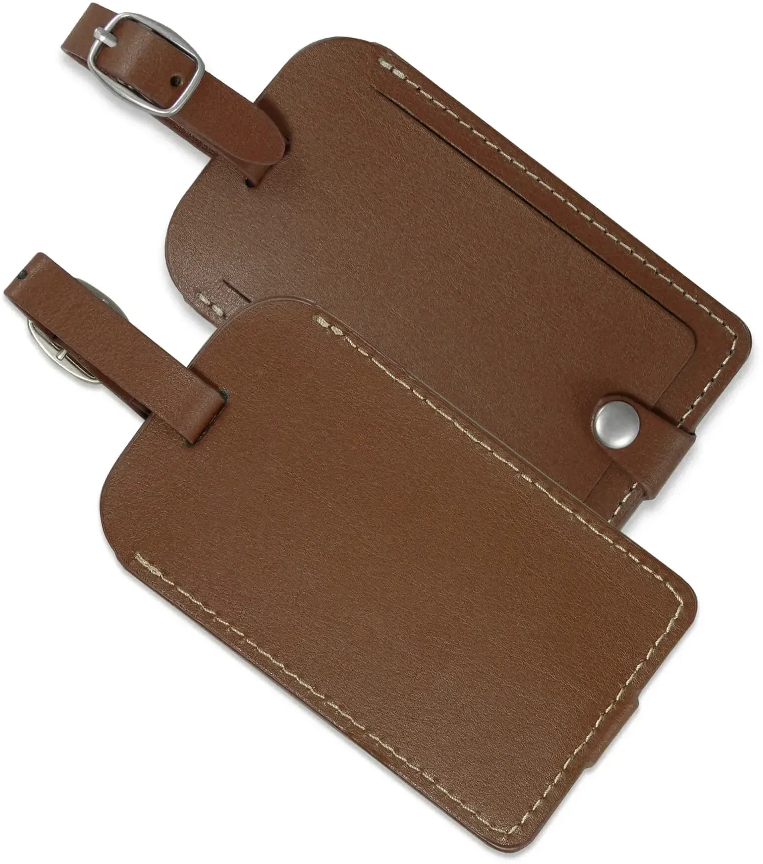 Personalized Vintage Leather Luggage Tag — view 4