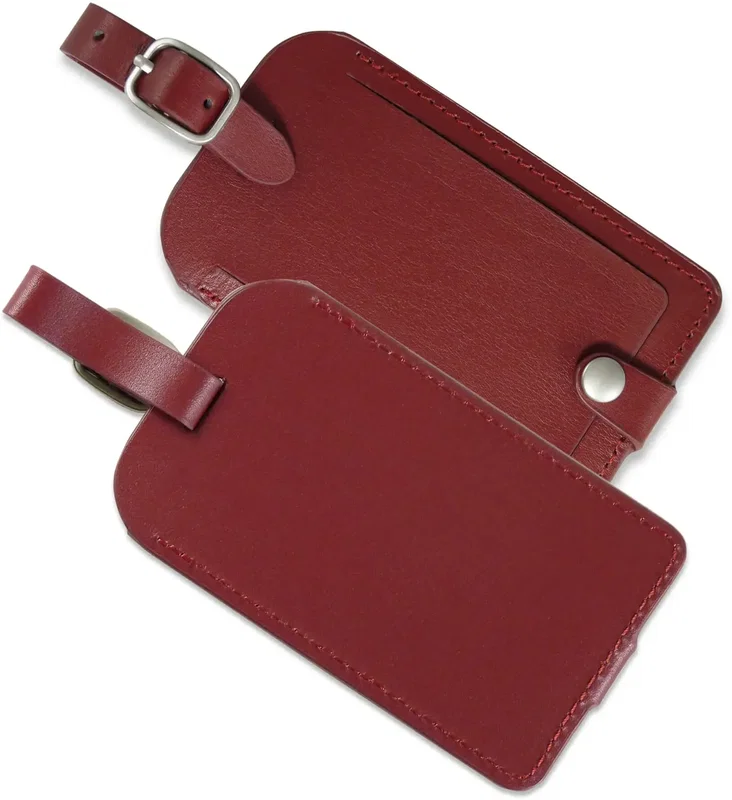 Personalized Vintage Leather Luggage Tag — view 7