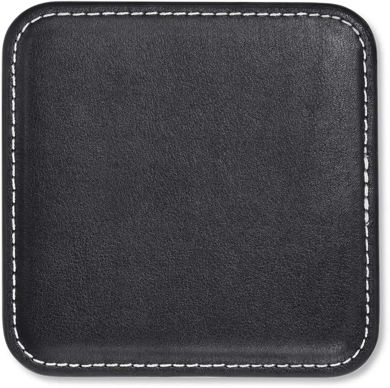 Personalized Leather Coaster — view 2