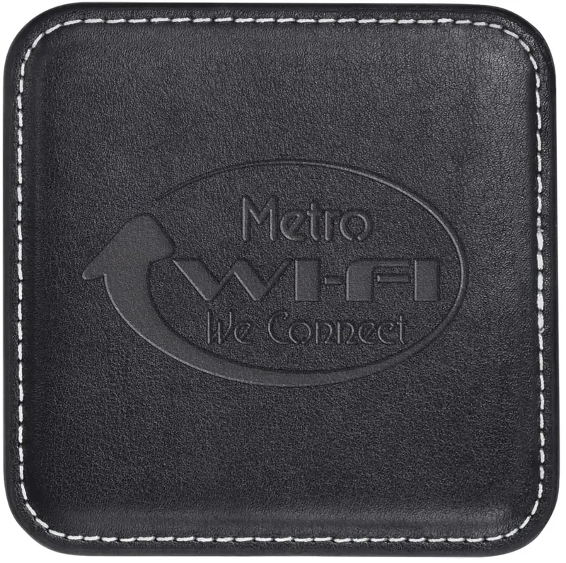 Personalized Leather Coaster — view 5